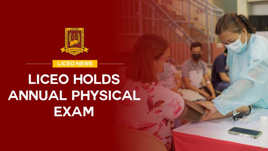 LICEO HOLDS ANNUAL PHYSICAL EXAM
